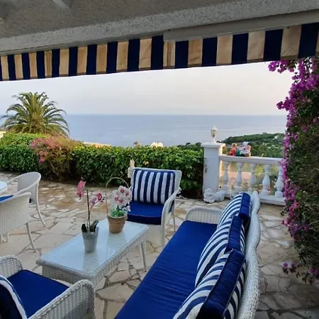 Relax Private Villa With Panoramic Sea View יורט דה מאר